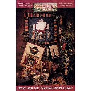 UNUSED Christmas Decor Sewing Patterns Kit, And the Stockings Were Hung by Fiber